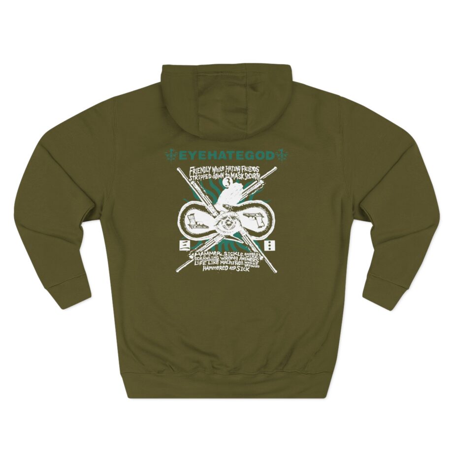 Eyehategod Disorders Not Elsewhere Classified Three-Panel Fleece Hoodie