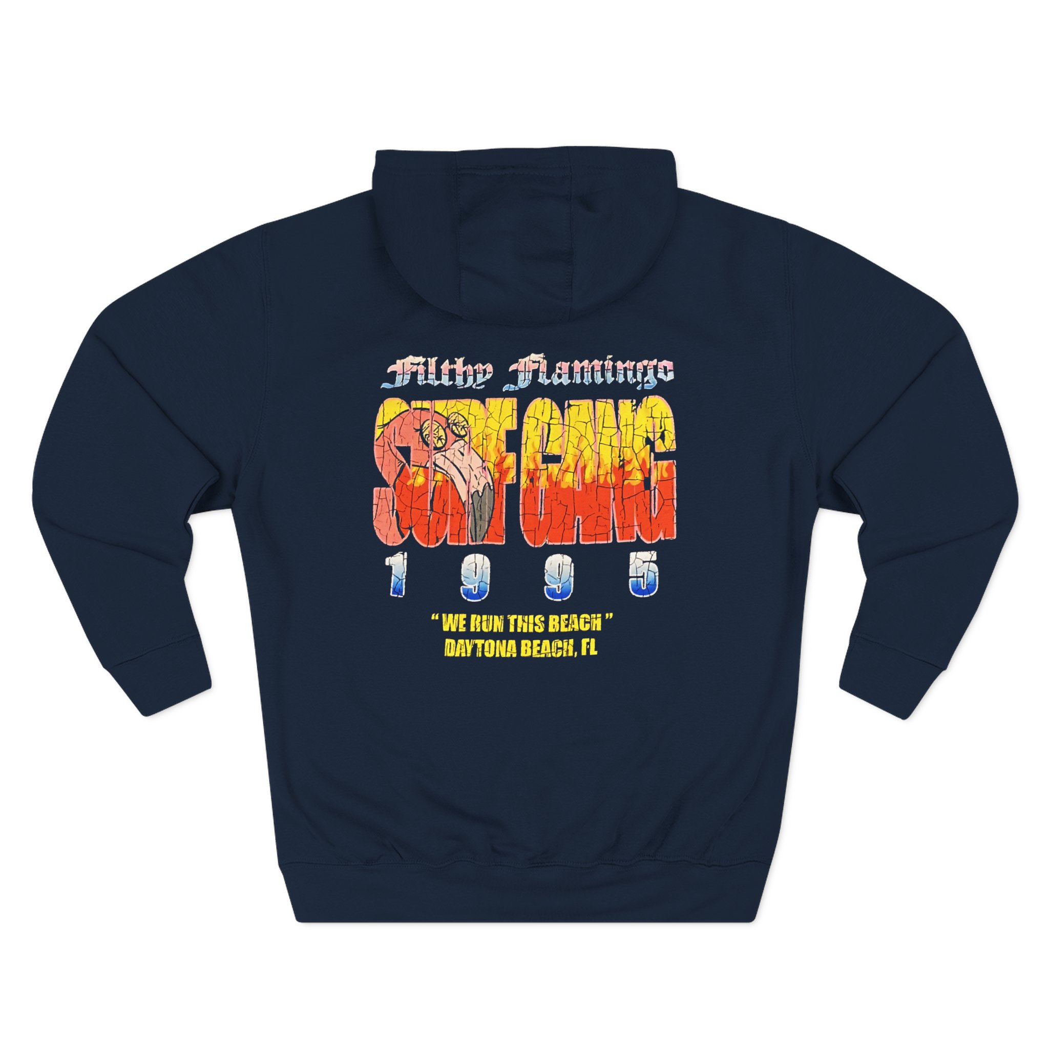 Surf Gang Filthy Flamingo Three-Panel Fleece Hoodie