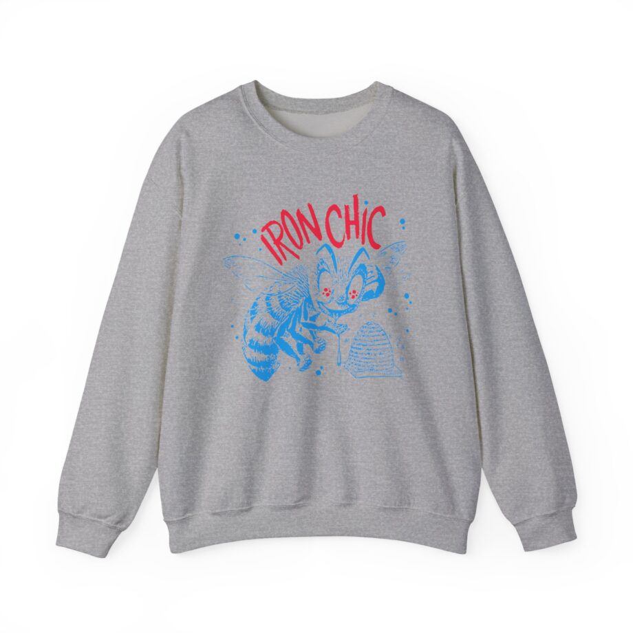 Iron Chic Bee Unisex Heavy Blend Crewneck Sweatshirt