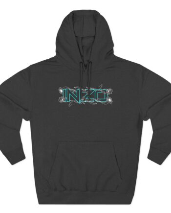 Inzo Flowers in My Heart Three-Panel Fleece Hoodie