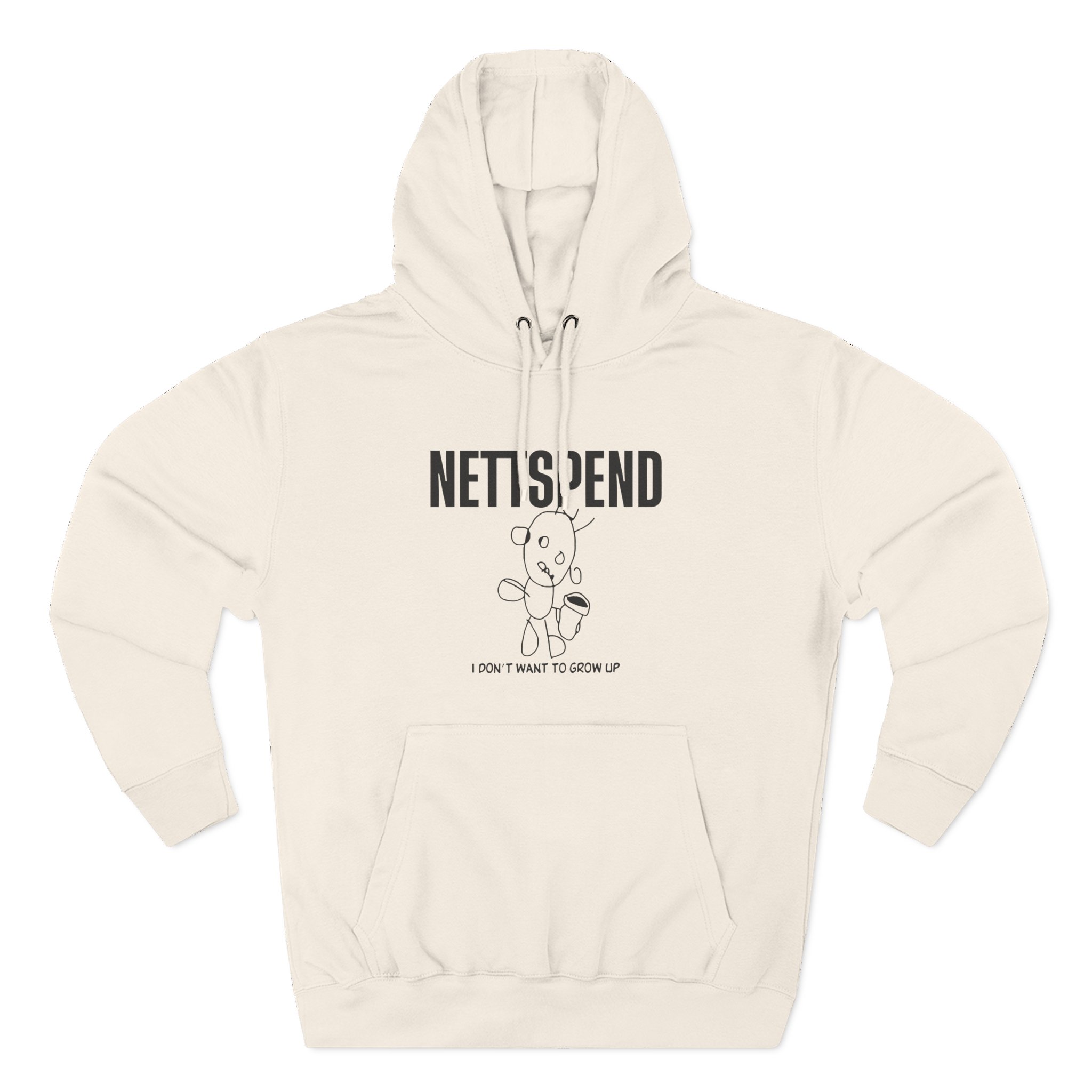 Nettspend I Dont Want to Grow Up Three-Panel Fleece Hoodie