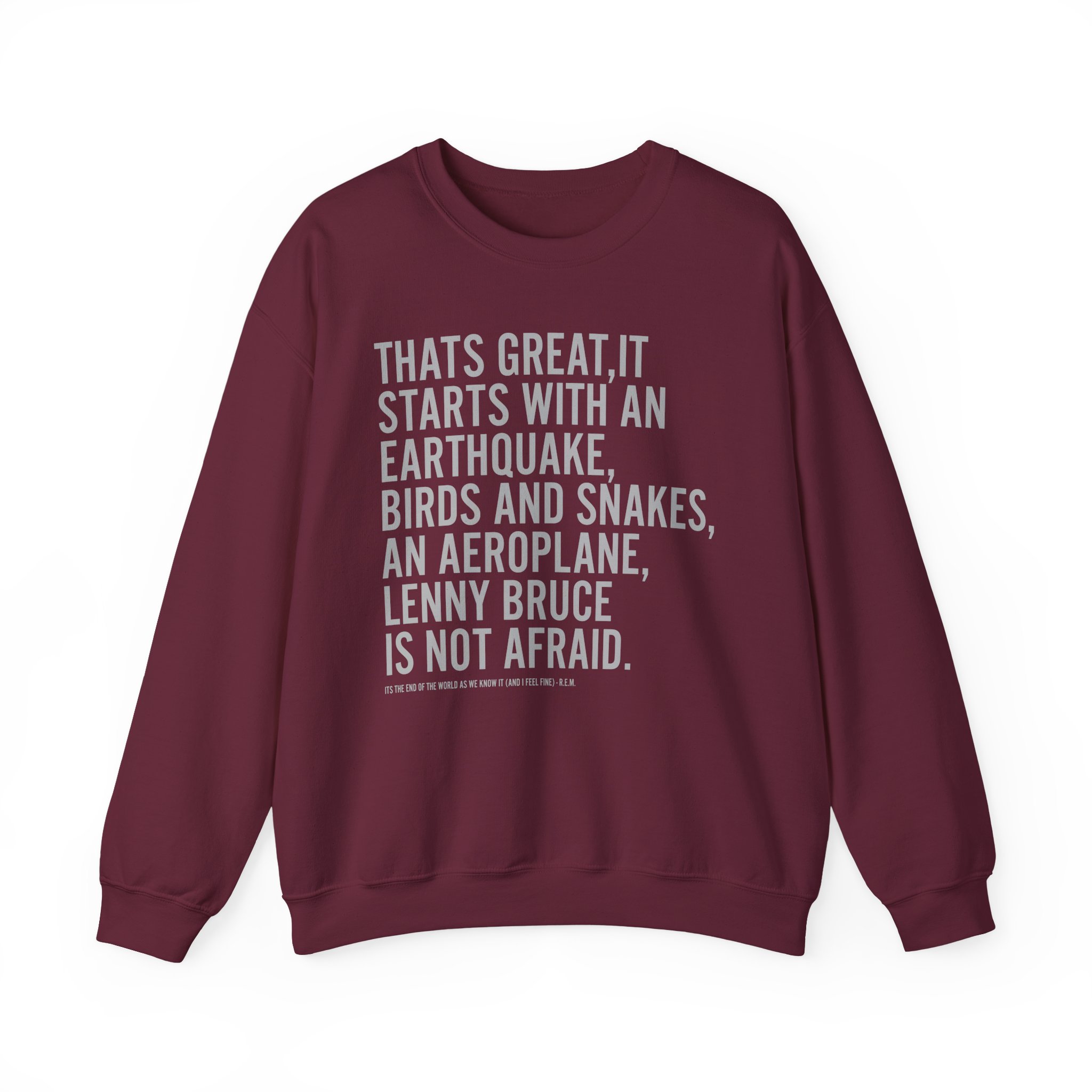 Rem Its the End of the World as We Know It Unisex Heavy Blendâ„¢ Crewneck Sweatshirt