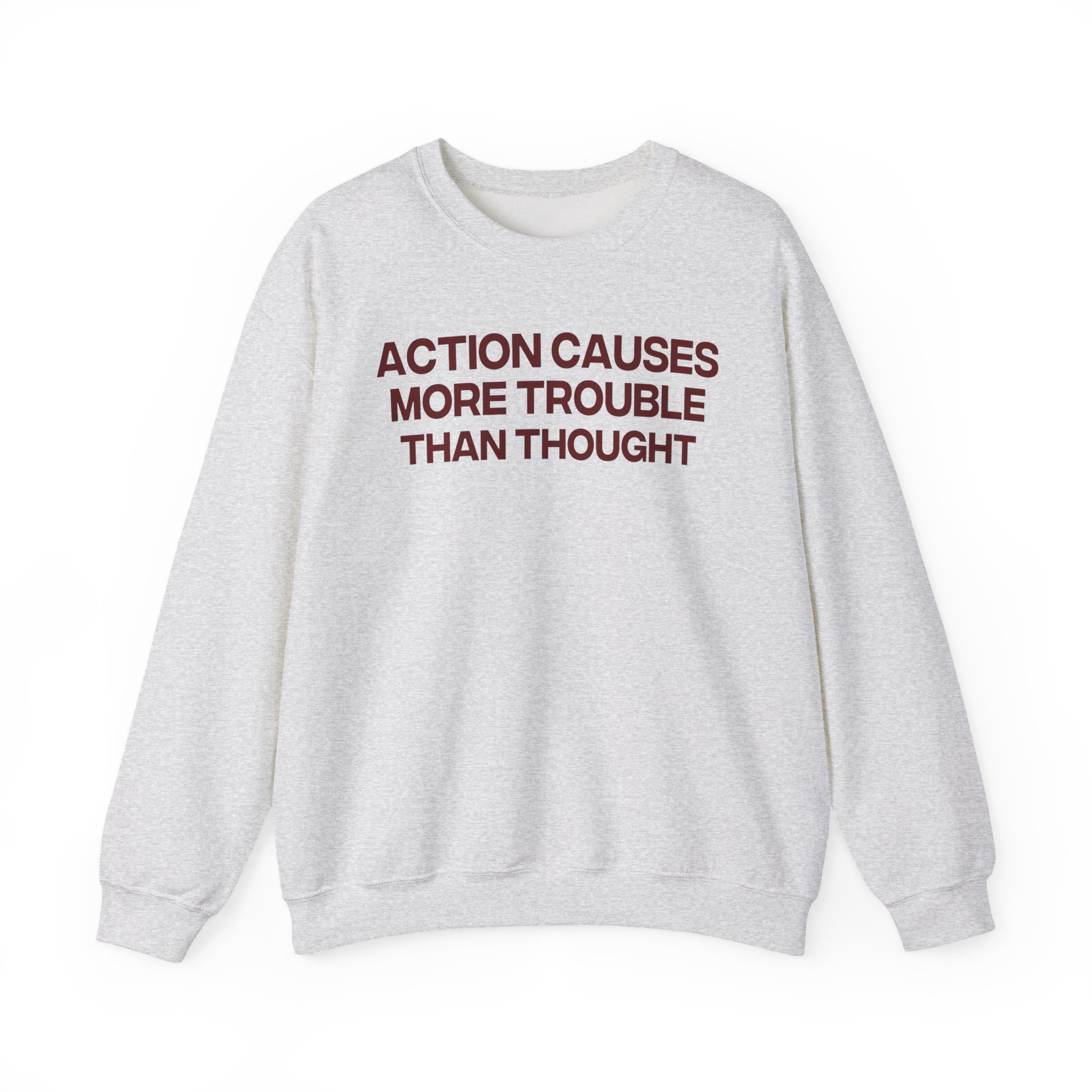 Jenny Holzer Action Causes More Trouble Than Thought Unisex Heavy Blendâ„¢ Crewneck Sweatshirt