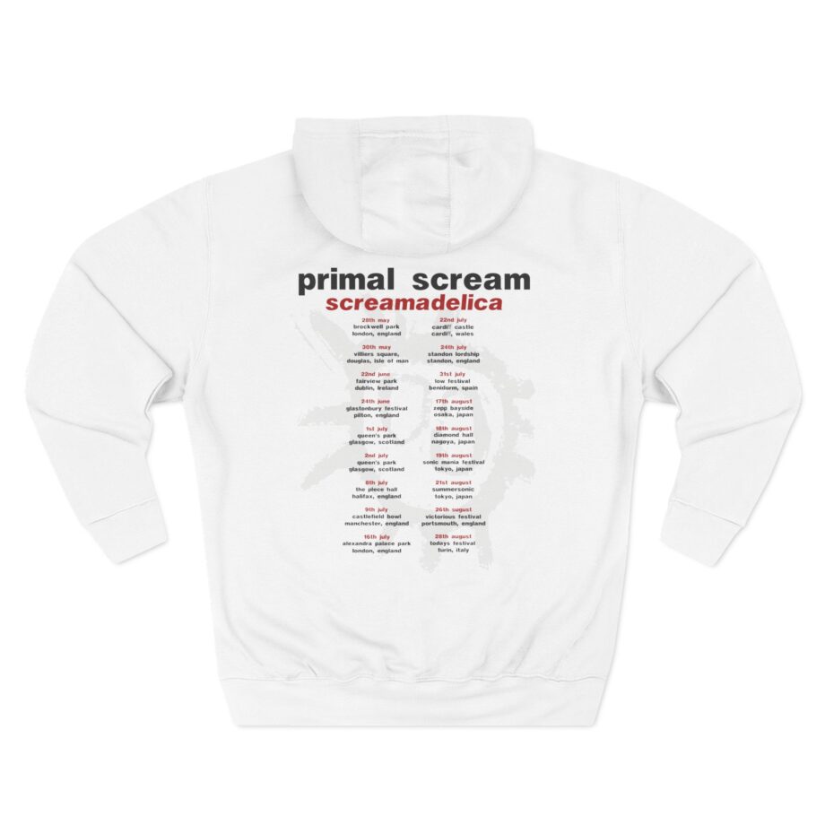Primal Scream Screamadelica Tour Three-Panel Fleece Hoodie