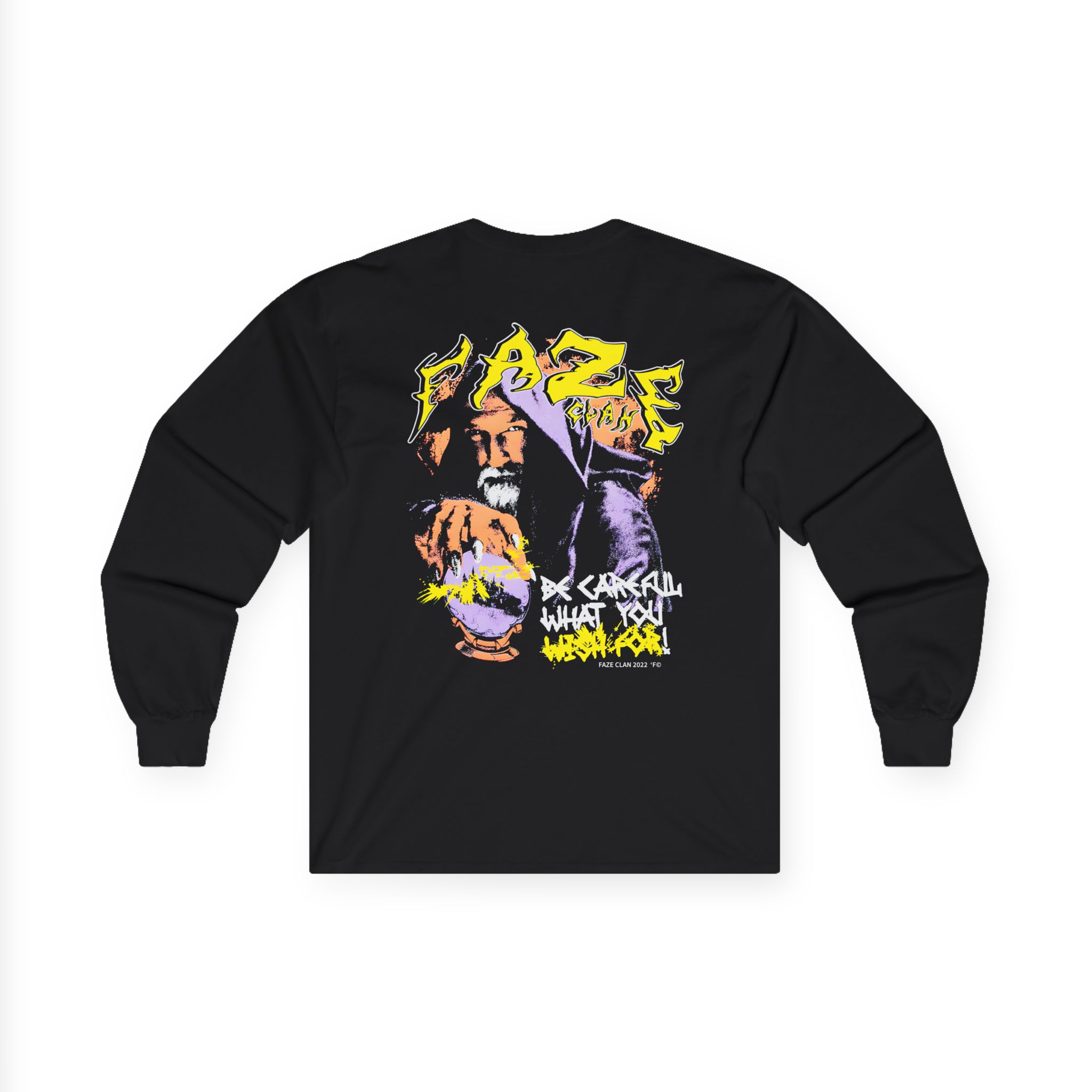 Faze Clan Be Careful What You Wish for Wizard Unisex Ultra Cotton Long Sleeve Tee