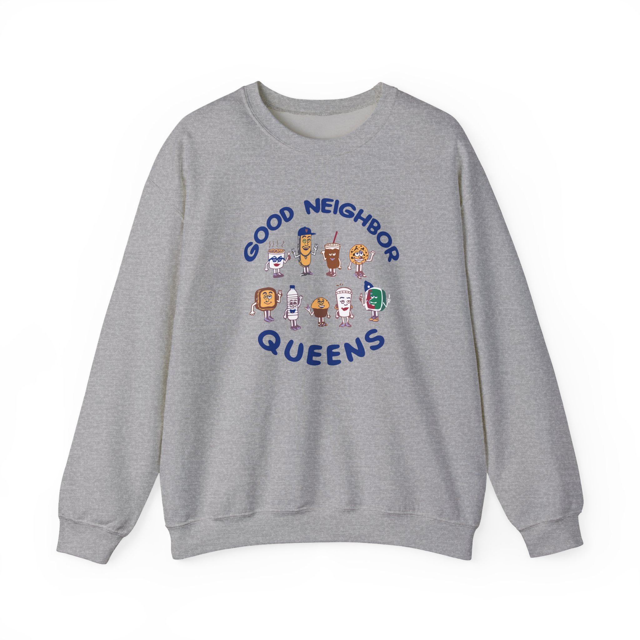Good Neighbours Queens LS Unisex Heavy Blendâ„¢ Crewneck Sweatshirt