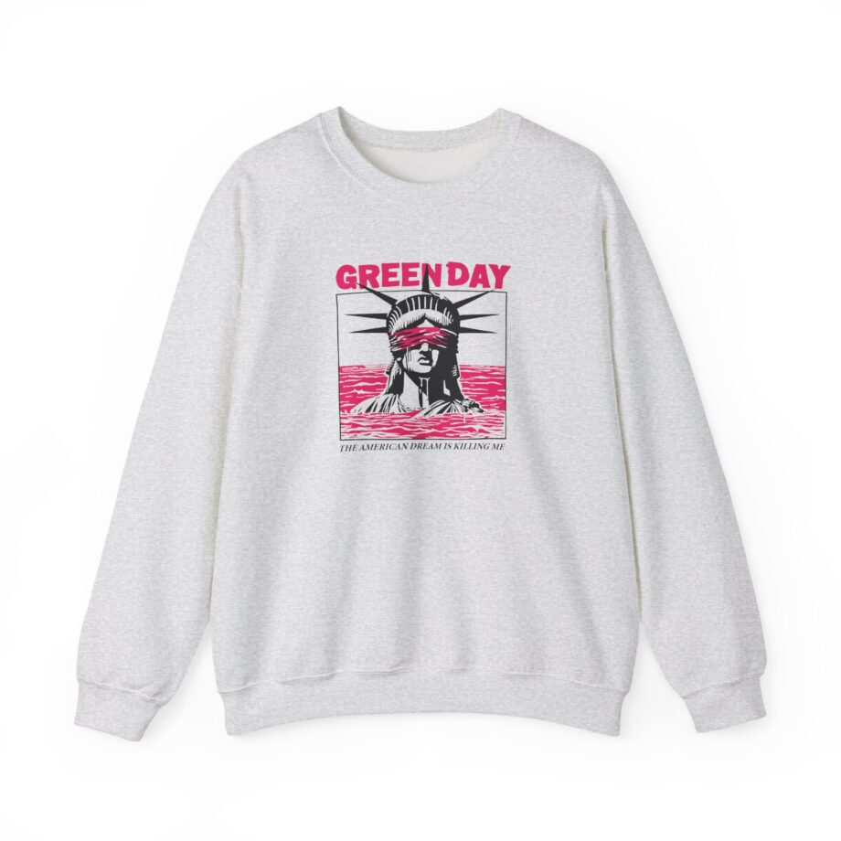 Green Day Lady Liberty Unisex Heavy Blend™ Crewneck Sweatshirt