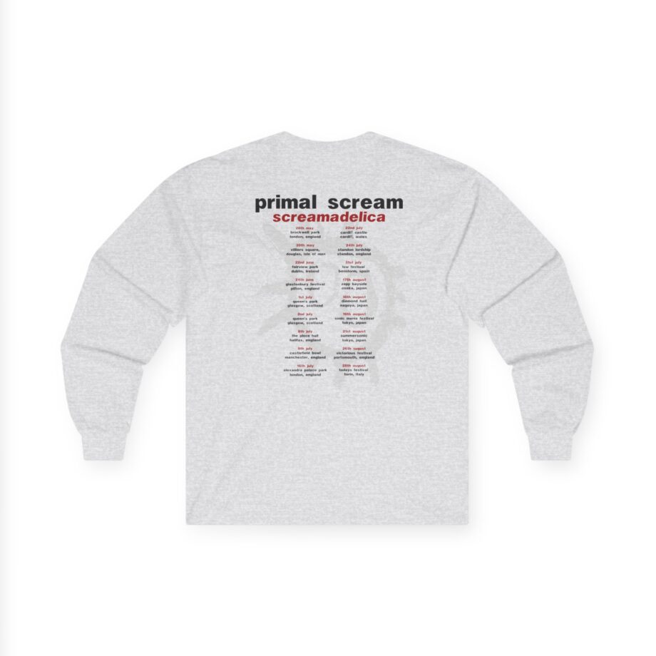 Primal Scream Screamadelica Tour Unisex Ultra Cotton Long Sleeve Tee