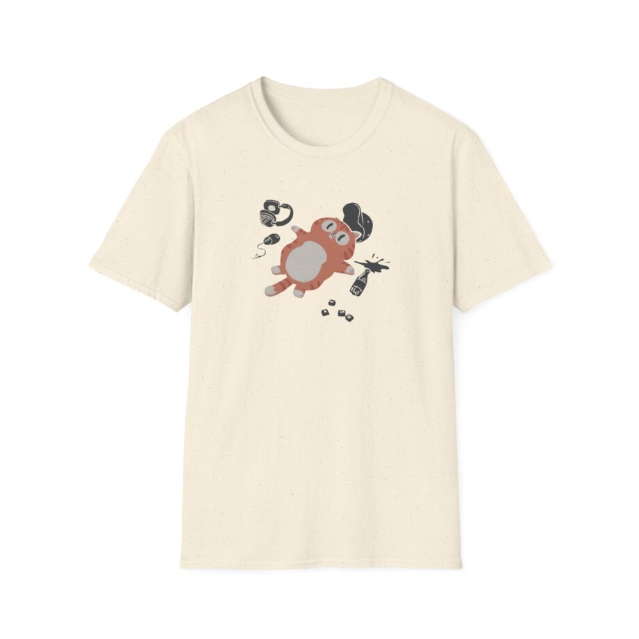Lirik Gamed Out Cat Unisex Softstyle T-Shirt