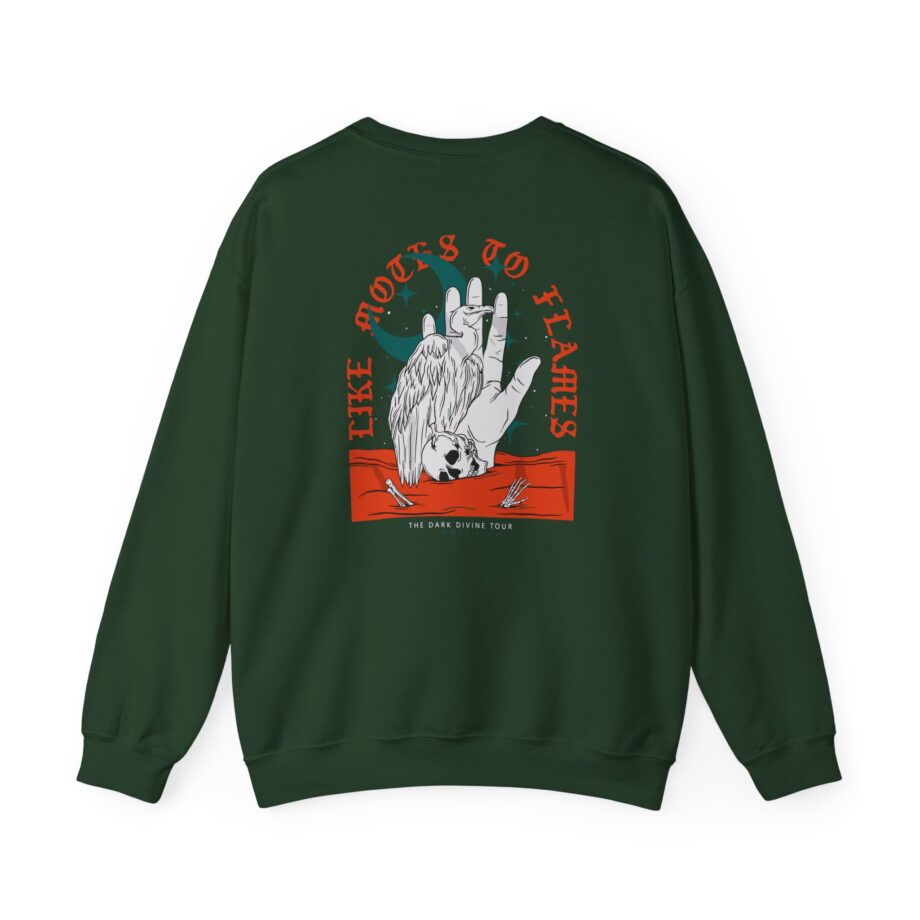 Like Moths to Flames the Dark Divine Tour Unisex Heavy Blend™ Crewneck Sweatshirt