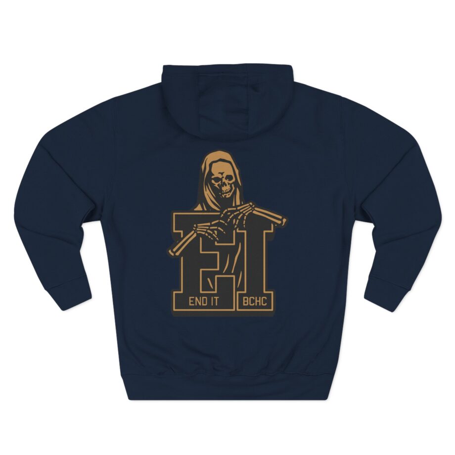 End It Bchc Reaper Emblem Three-Panel Fleece Hoodie
