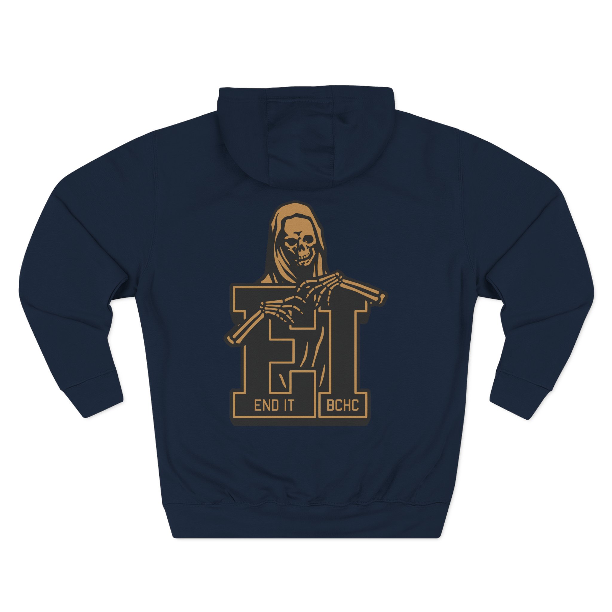 End It Bchc Reaper Emblem Three-Panel Fleece Hoodie