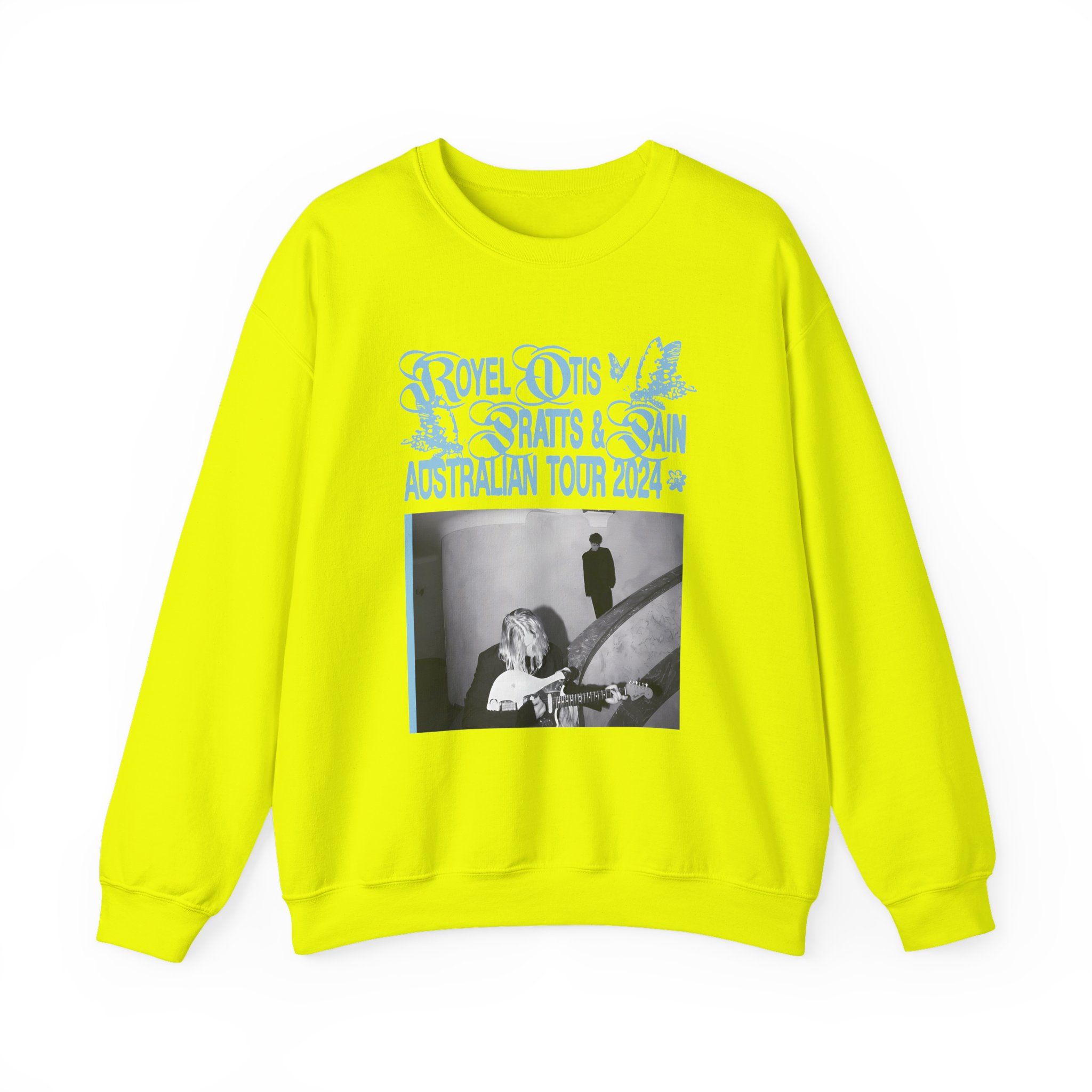 Royel Otis Band Pratts and Pain Australian Tour 2024  Unisex Heavy Blendâ„¢ Crewneck Sweatshirt