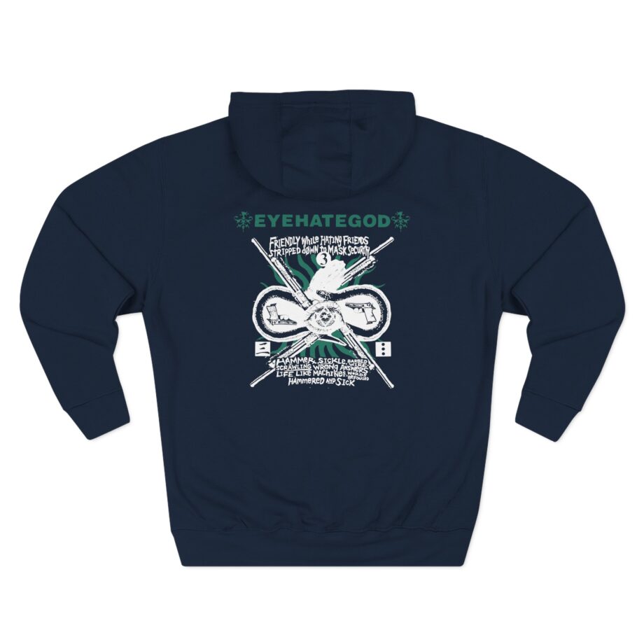 Eyehategod Disorders Not Elsewhere Classified Three-Panel Fleece Hoodie