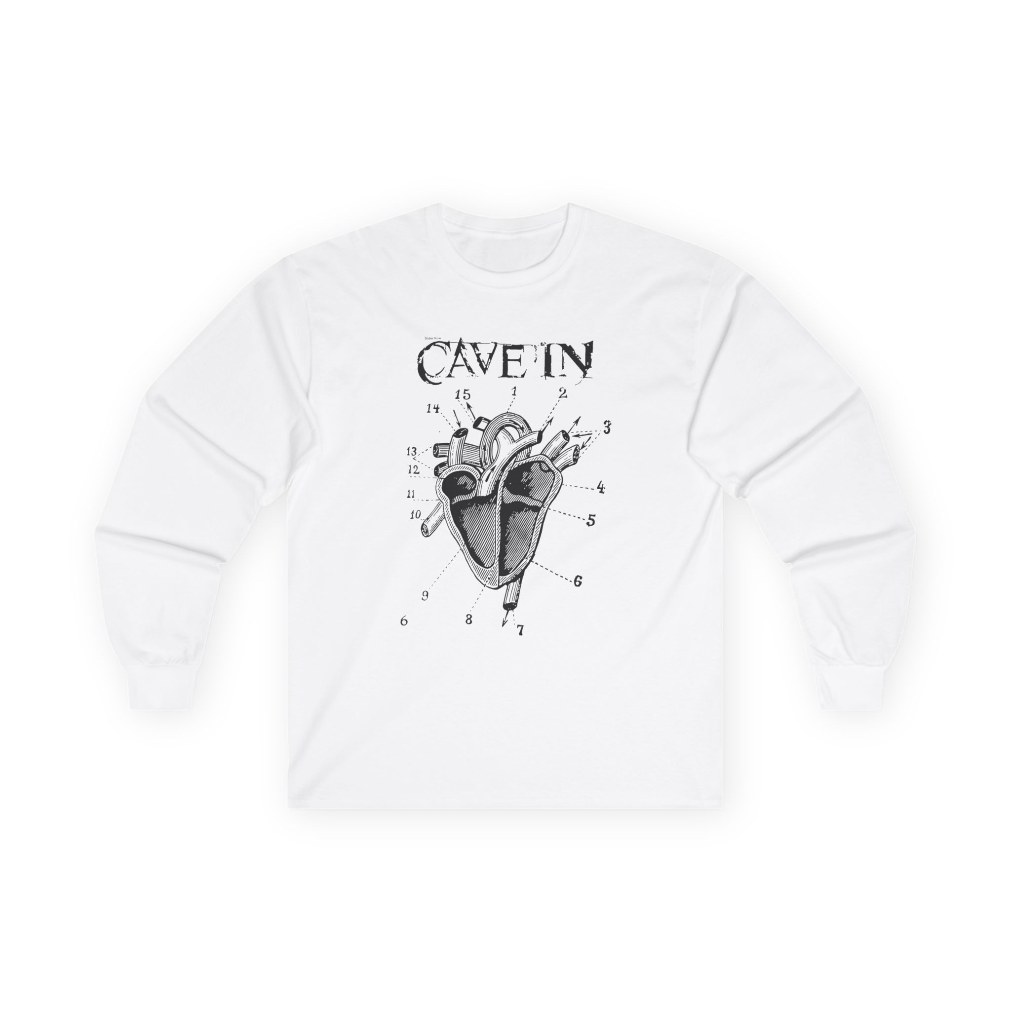 Cave in Classic Heart Unisex Ultra Cotton Long Sleeve Tee