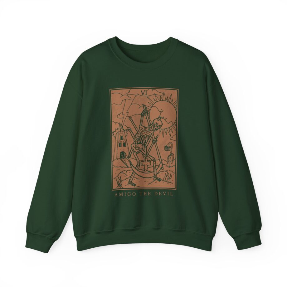 Amigo the Devil Tarot Card Unisex Heavy Blend™ Crewneck Sweatshirt
