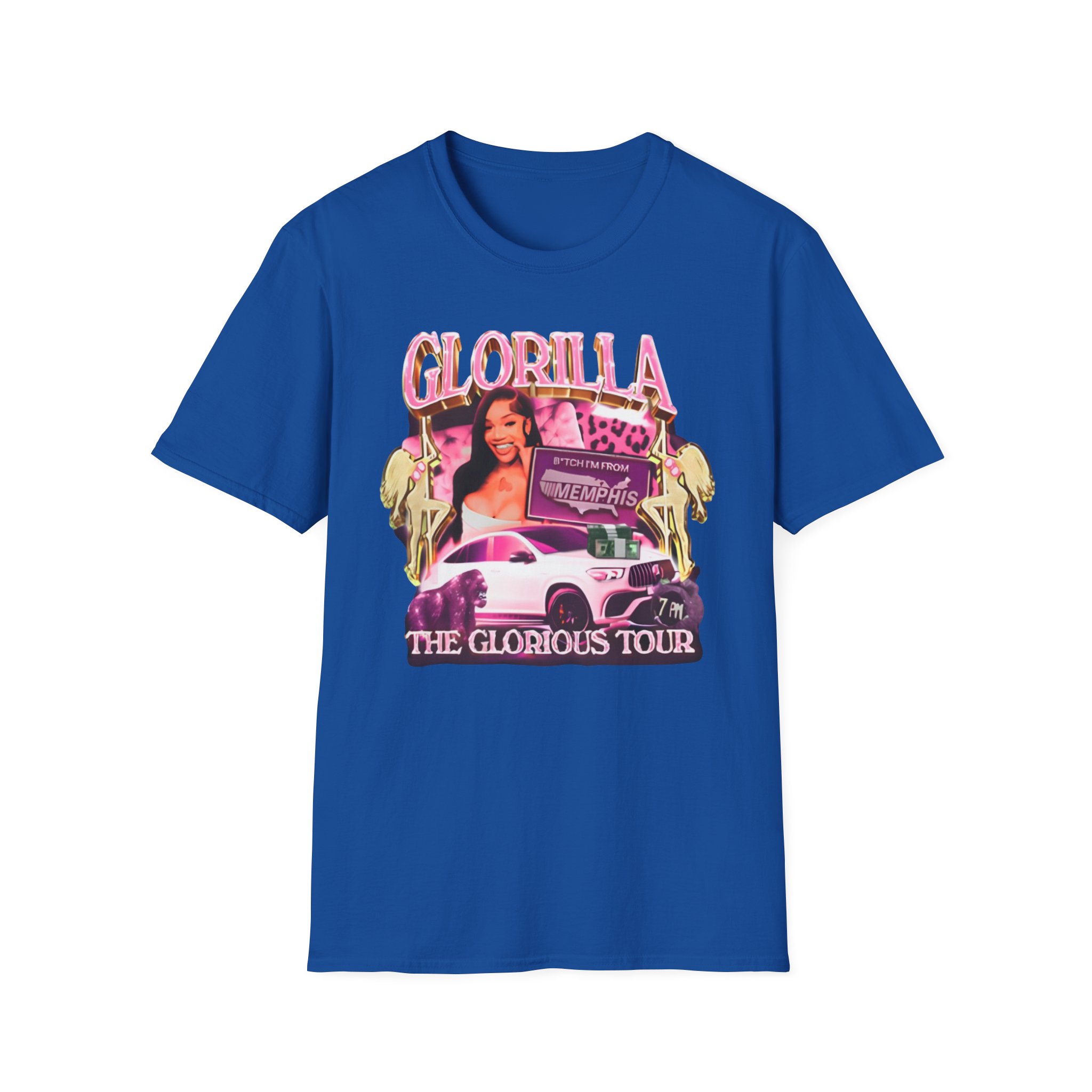 Glorilla Glorious Tour From Memphis Unisex Softstyle T-Shirt