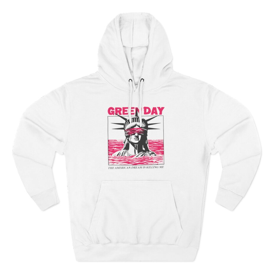 Green Day Lady Liberty Three-Panel Fleece Hoodie