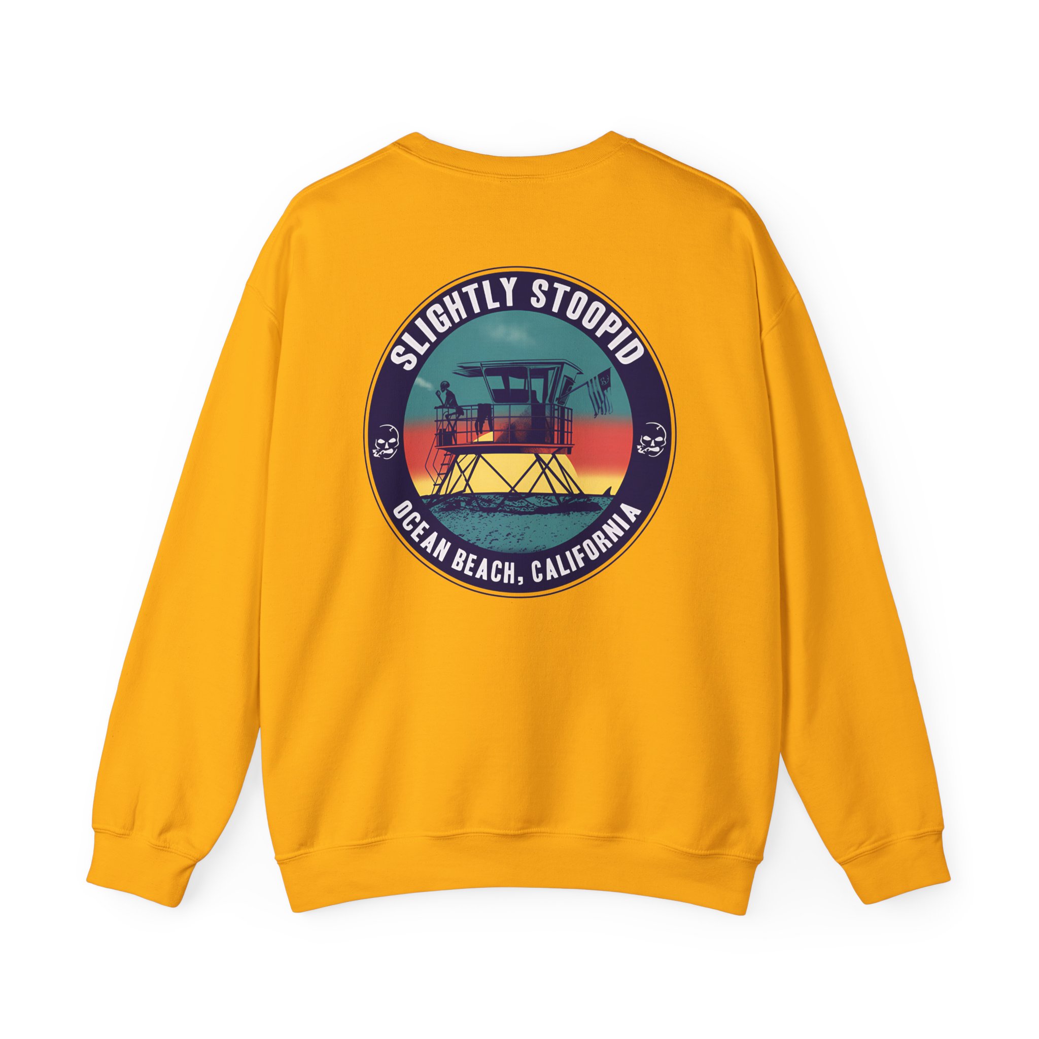 Slightly Stoopid Lifeguard Raglan Unisex Heavy Blendâ„¢ Crewneck Sweatshirt