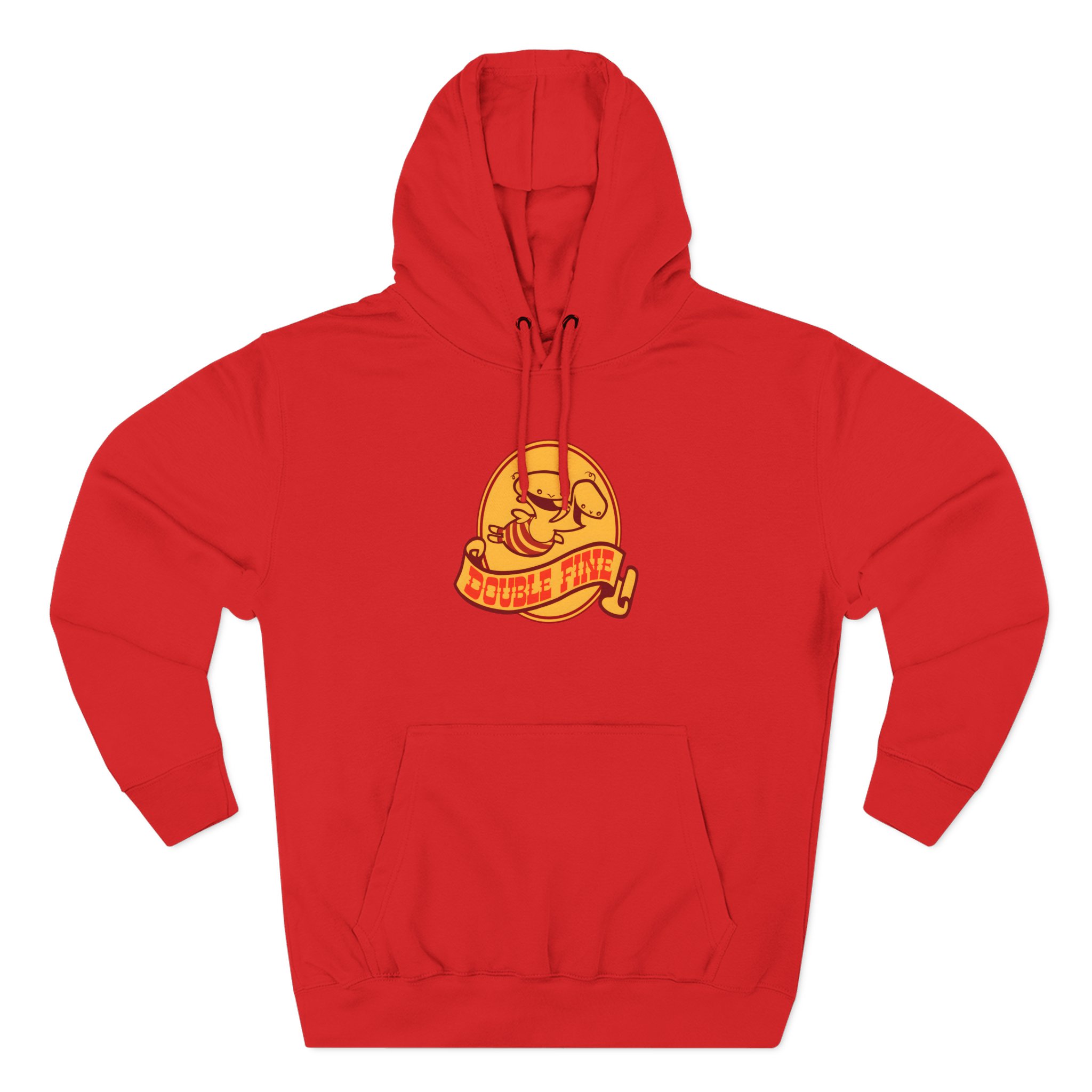 Double Fine Golden Two-headed Baby Three-Panel Fleece Hoodie