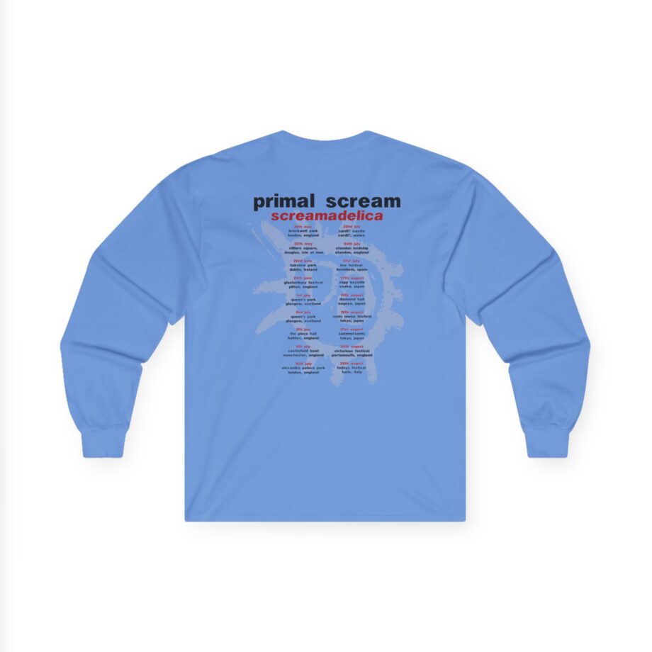 Primal Scream Screamadelica Tour Unisex Ultra Cotton Long Sleeve Tee