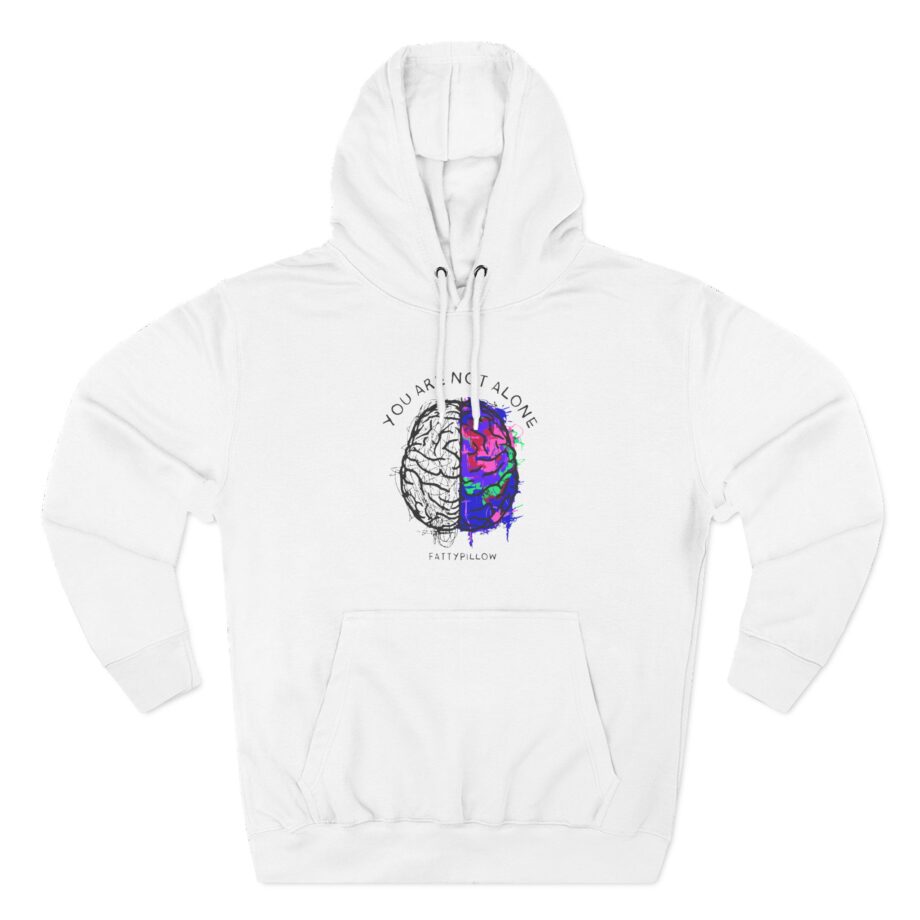 Fattypillow You Are Not Alone Three-Panel Fleece Hoodie