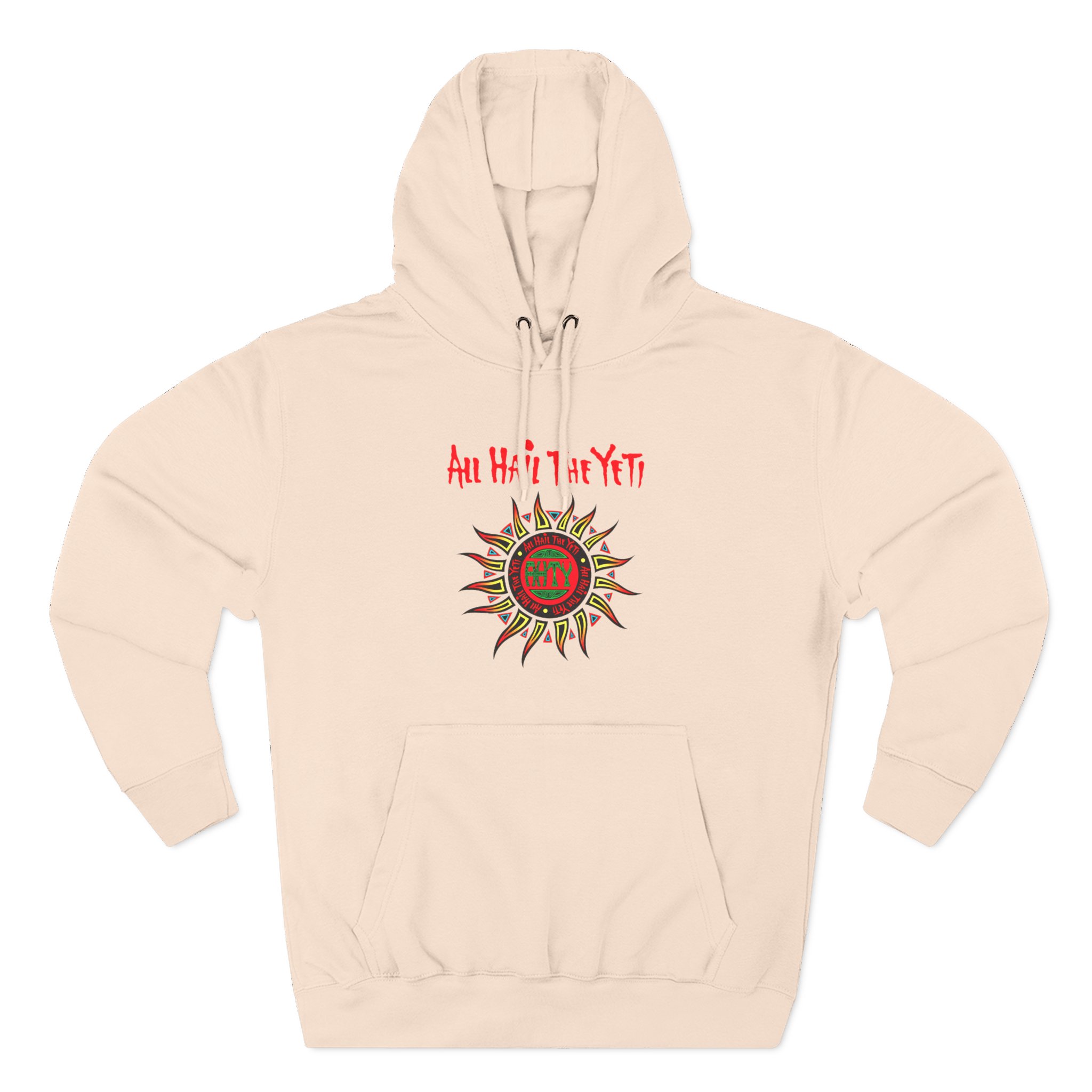 All Hail the Yeti Sun Three-Panel Fleece Hoodie