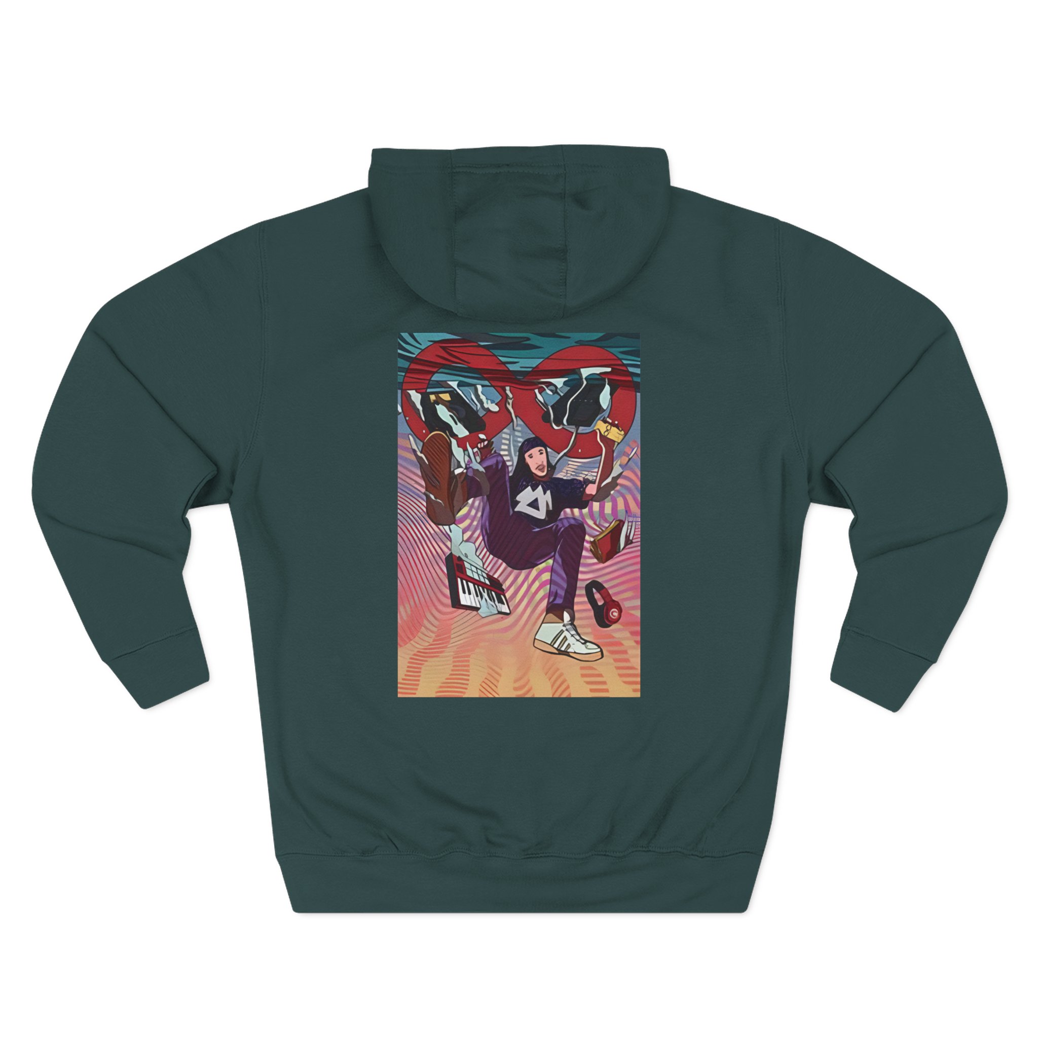 Liquid Stranger Three-Panel Fleece Hoodie