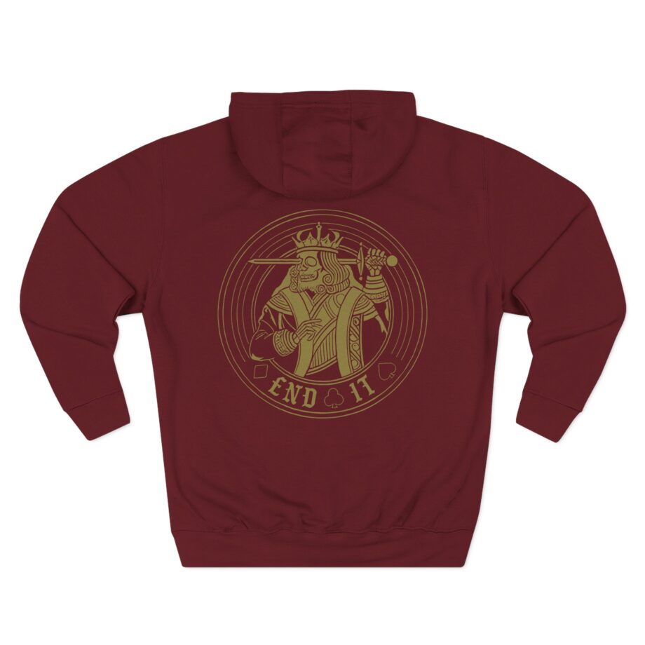 End It King Circle Three-Panel Fleece Hoodie