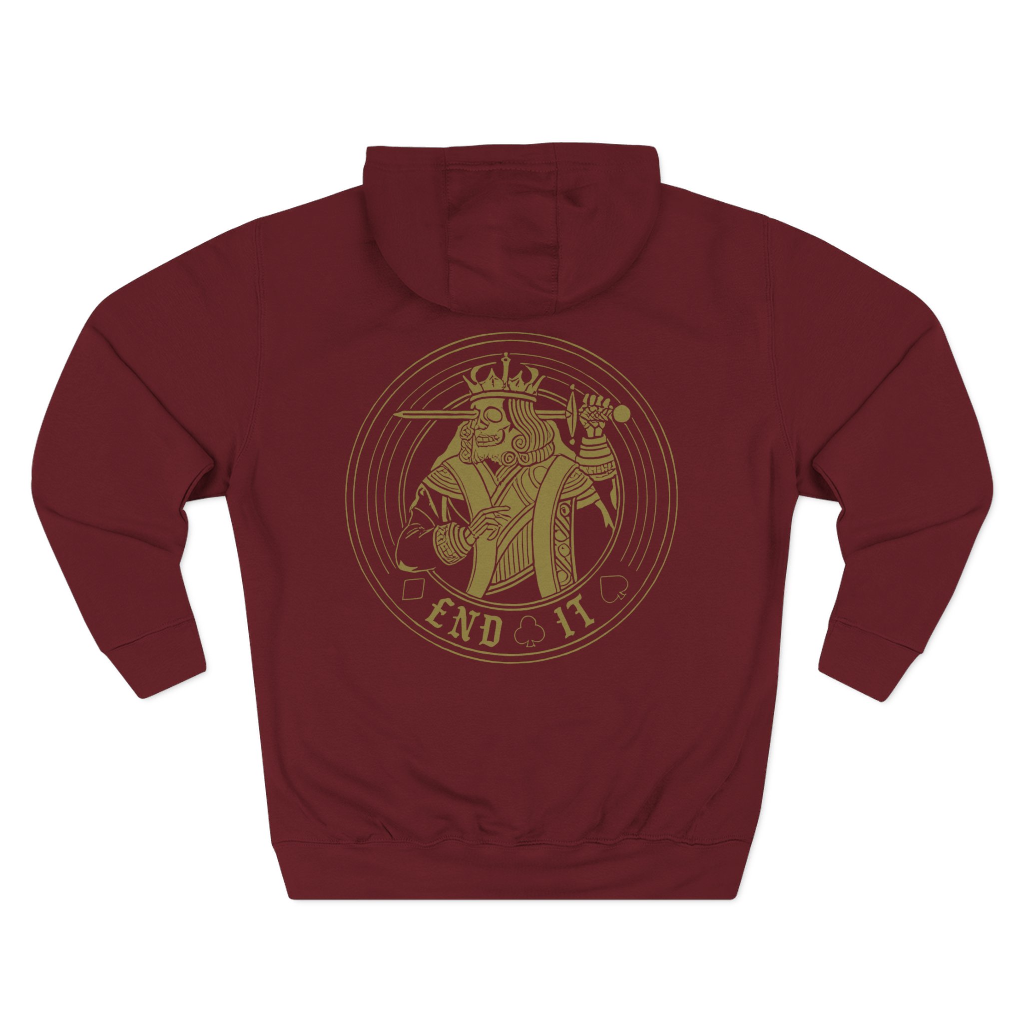 End It King Circle Three-Panel Fleece Hoodie