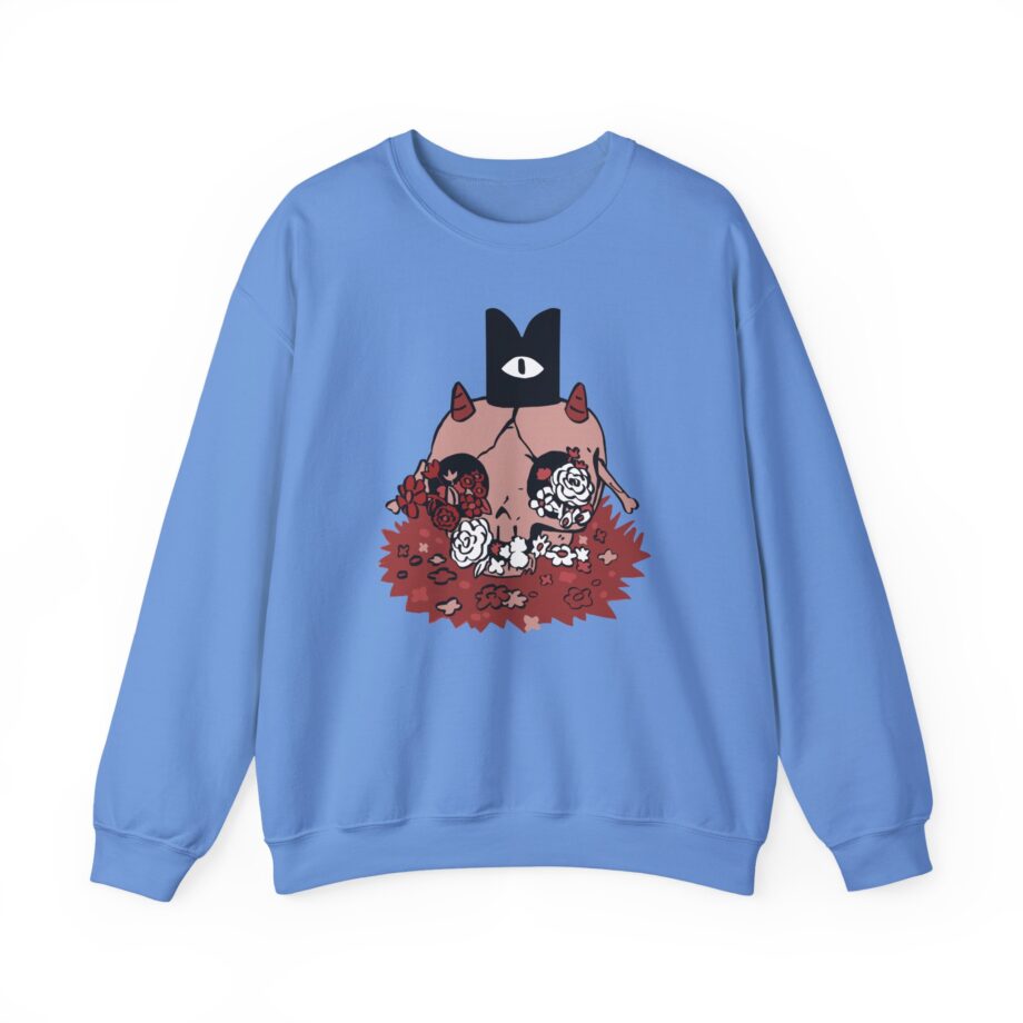 Cult of the Lamb Floral Skull Unisex Heavy Blend™ Crewneck Sweatshirt