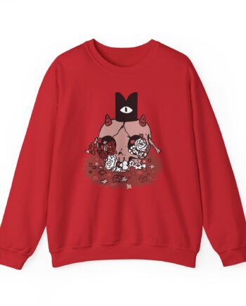 Cult of the Lamb Floral Skull Unisex Heavy Blend™ Crewneck Sweatshirt