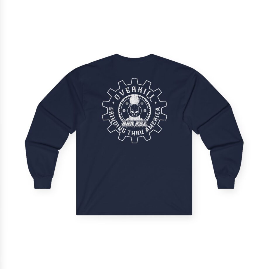 Overkill Embroidered Gear Logo Unisex Ultra Cotton Long Sleeve Tee