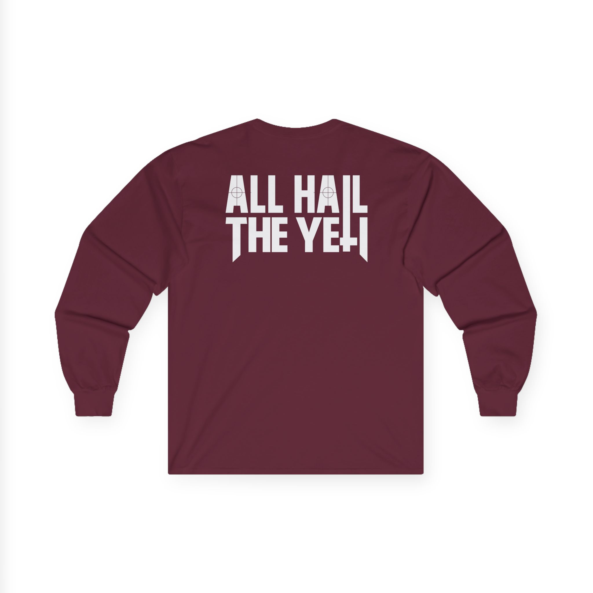 All Hail the Yeti Side Logo Unisex Ultra Cotton Long Sleeve Tee