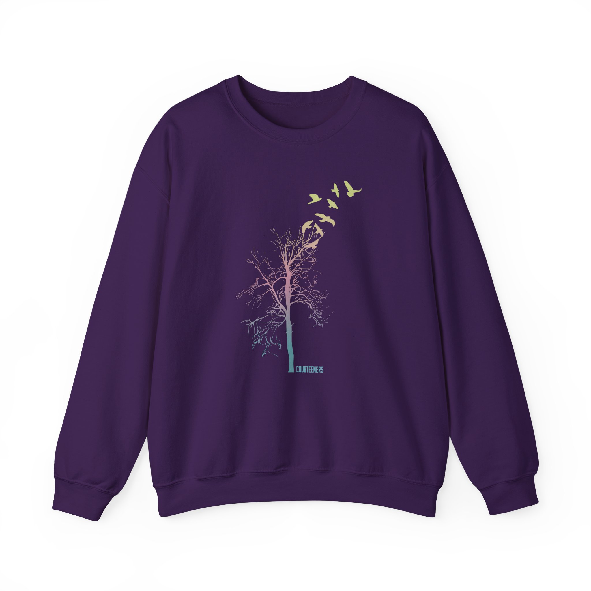 Courteeners Pastel Ombre Tree Unisex Heavy Blend Crewneck Sweatshirt