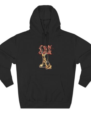 Ozzy Osbourne Red Lightning Tourback Three-Panel Fleece Hoodie