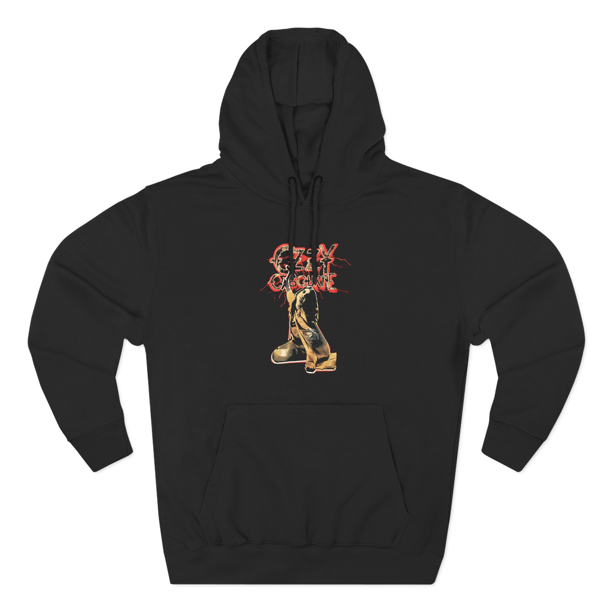 Ozzy Osbourne Red Lightning Tourback Three-Panel Fleece Hoodie