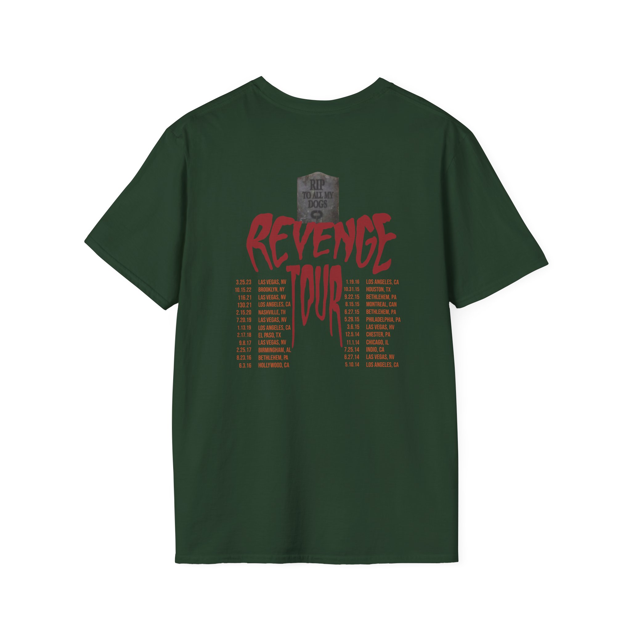 Caleb Plant 10 Year Anniversary Revenge Tour Unisex Softstyle T-Shirt