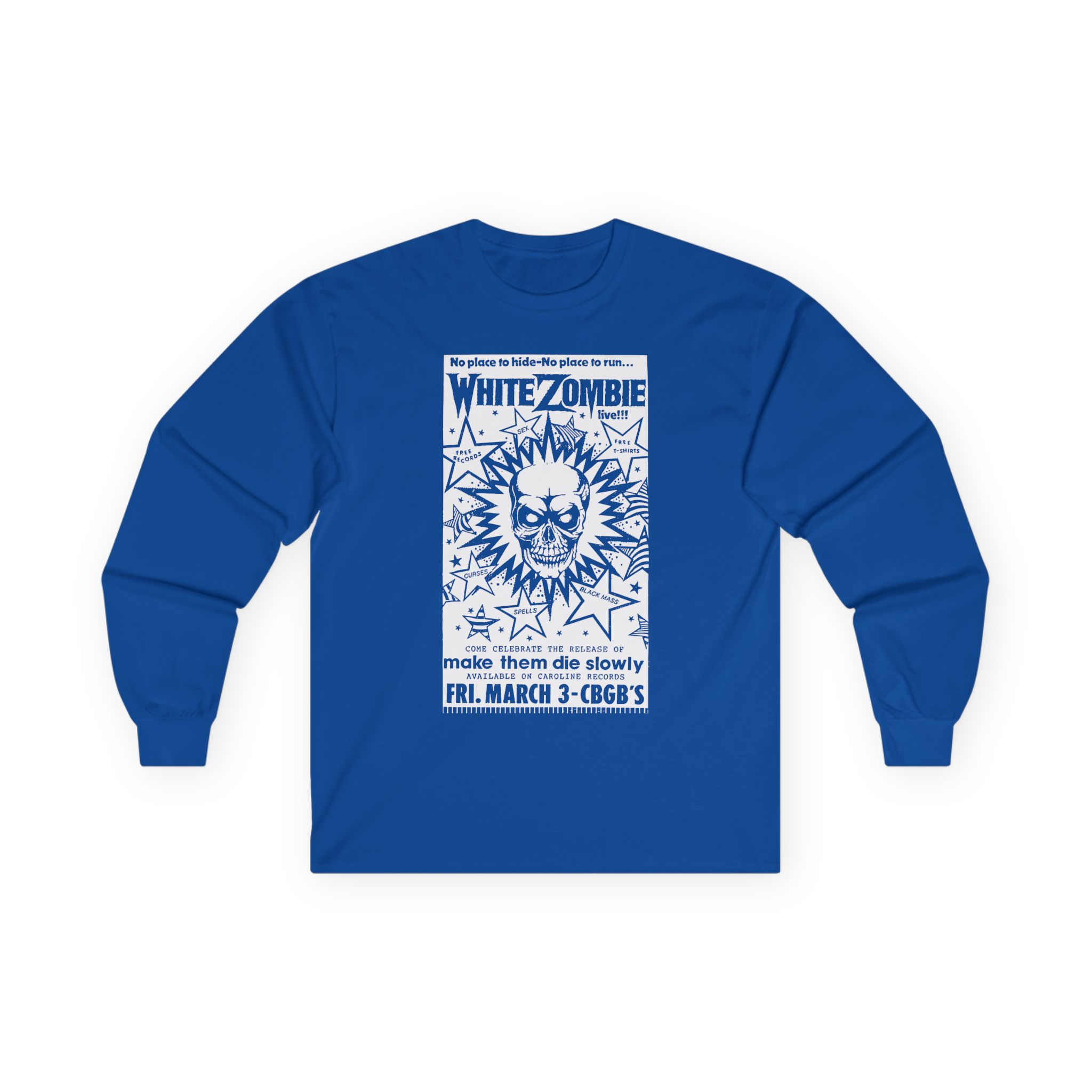 White Zombie Cbgb Poster Unisex Ultra Cotton Long Sleeve Tee