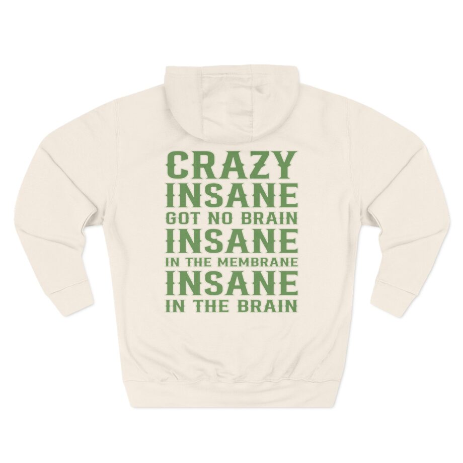 Cypress Hill Crazy Insane OG Skull N Compass Three-Panel Fleece Hoodie