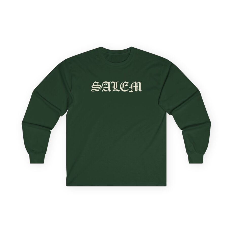 Salem Old English Unisex Ultra Cotton Long Sleeve Tee
