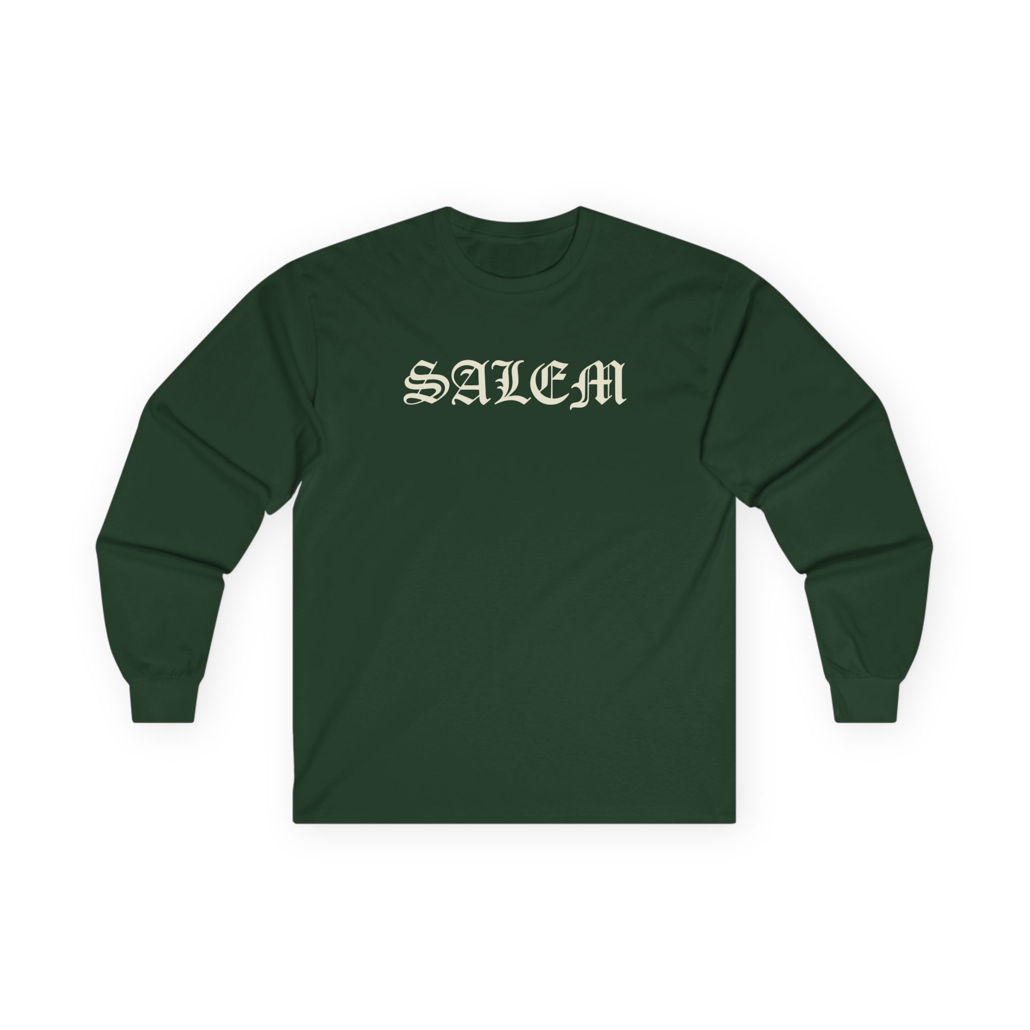 Salem Old English Unisex Ultra Cotton Long Sleeve Tee