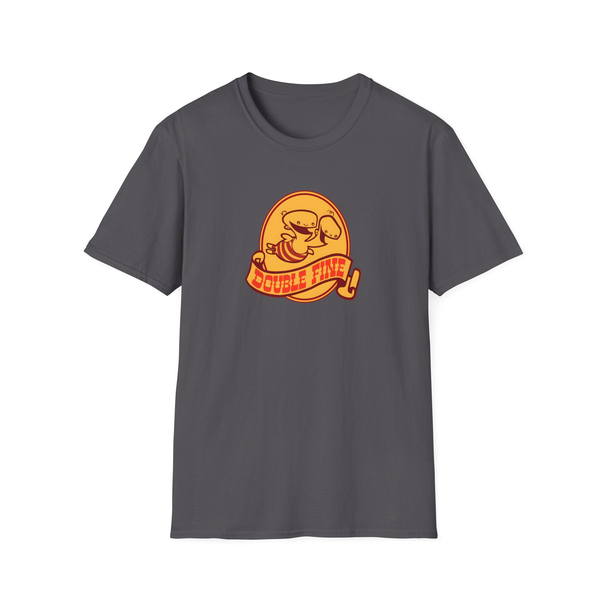 Double Fine Golden Two-headed Baby Unisex Softstyle T-Shirt