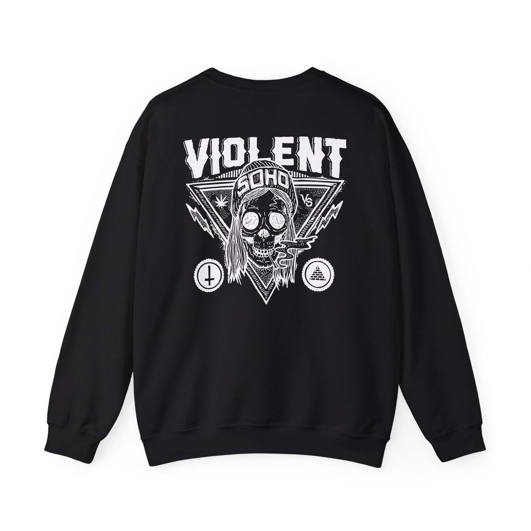 Violent Soho Blazin Skull Unisex Heavy Blendâ„¢ Crewneck Sweatshirt