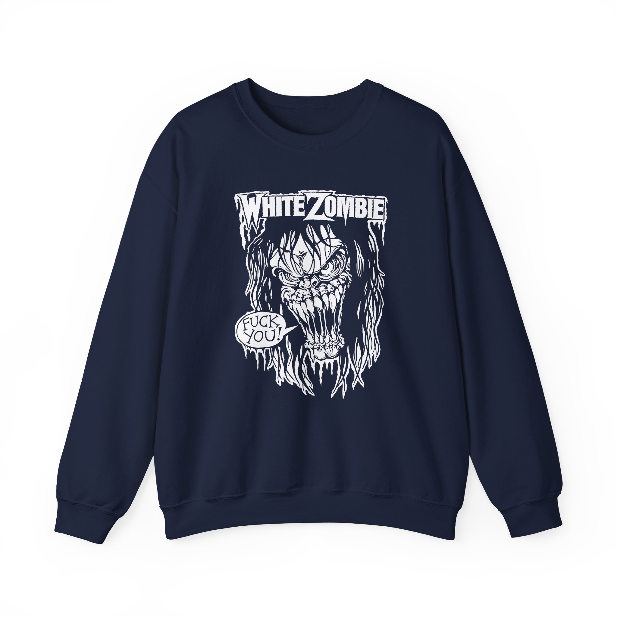 White Zombie F You Unisex Heavy Blendâ„¢ Crewneck Sweatshirt