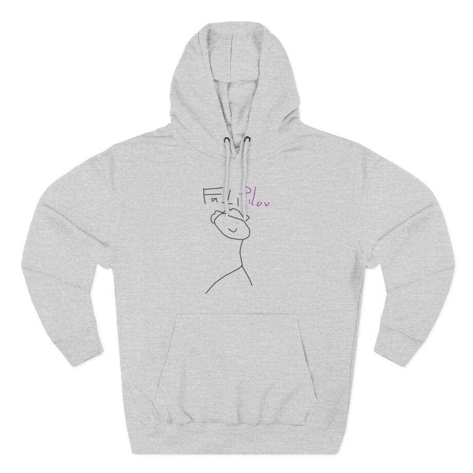 Fattypillow Three-Panel Fleece Hoodie