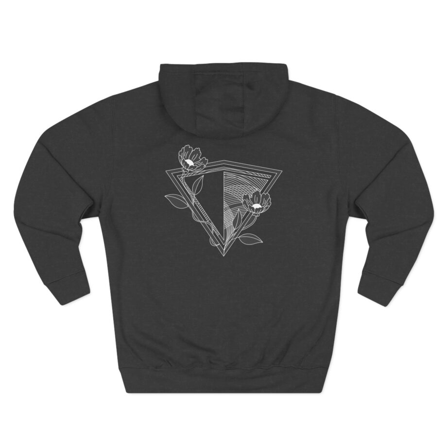Inzo Flowers in My Heart Three-Panel Fleece Hoodie