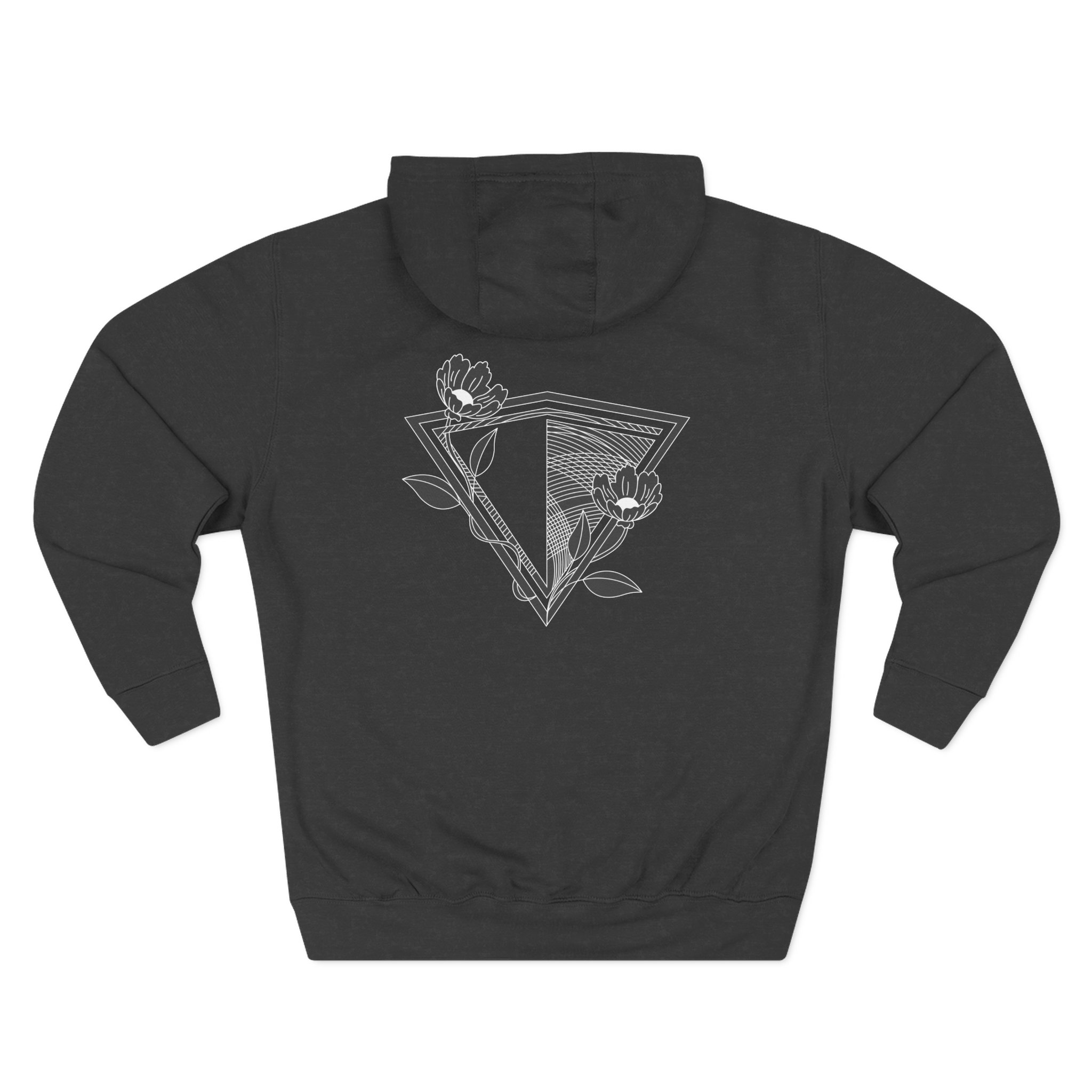 Inzo Flowers in My Heart Three-Panel Fleece Hoodie