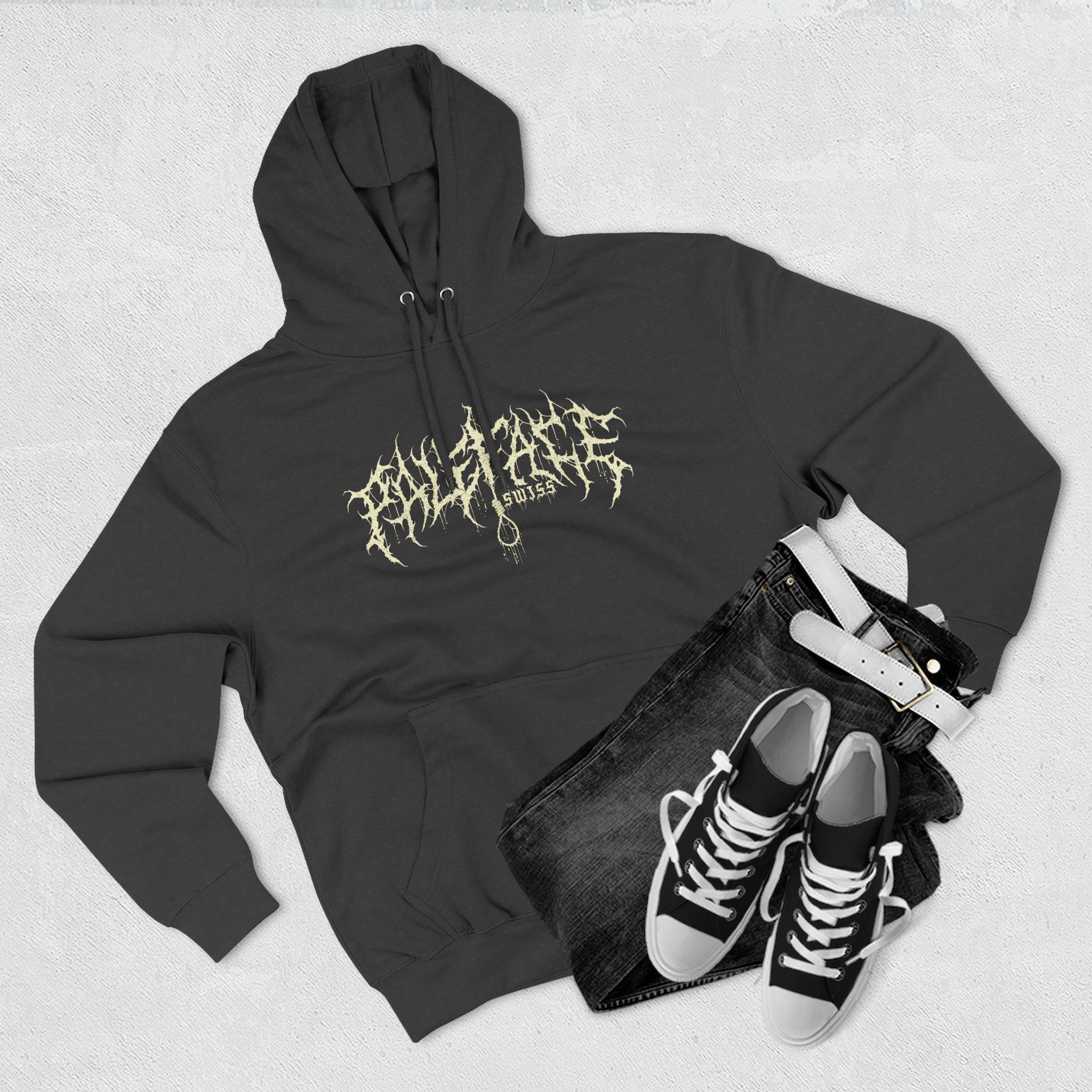Paleface Help Me Get Out of It  Three-Panel Fleece Hoodie