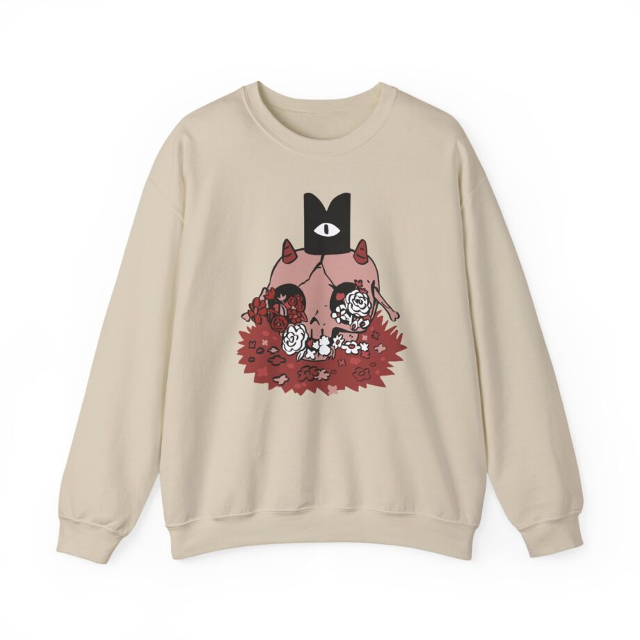 Cult of the Lamb Floral Skull Unisex Heavy Blend™ Crewneck Sweatshirt